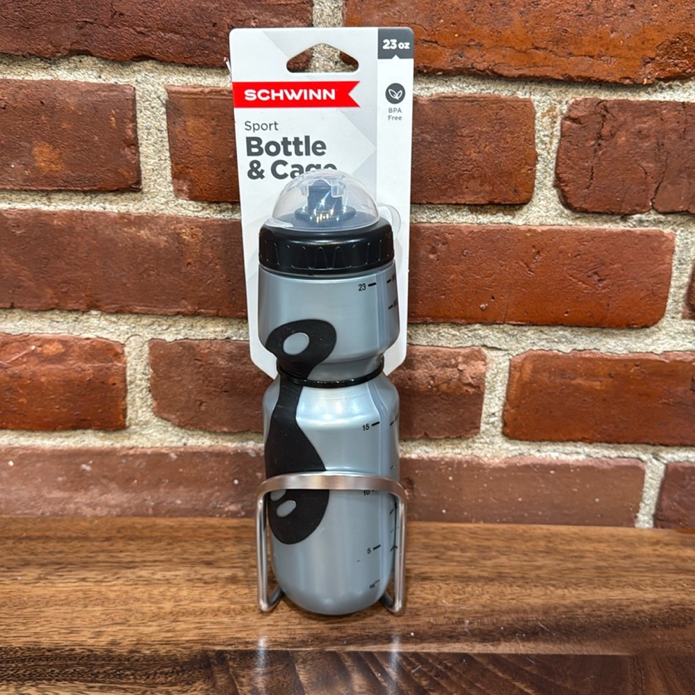 Bicycle water bottle and mounting bracket by Schwinn